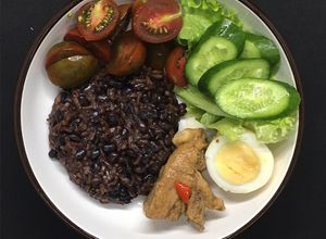 Hình của món [Giảm cân #D_8] Cơm gạo lứt + gà (311 calo).