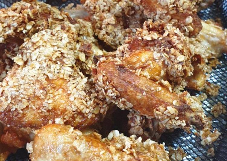 اجنحة دجاج مقرمشة