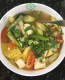 Canh chua dọc mùng chay