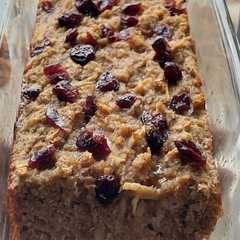 Una foto de Tortita saludable de manzana y coco 🍎🥥