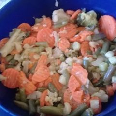A picture of Frozen mix vegetables.