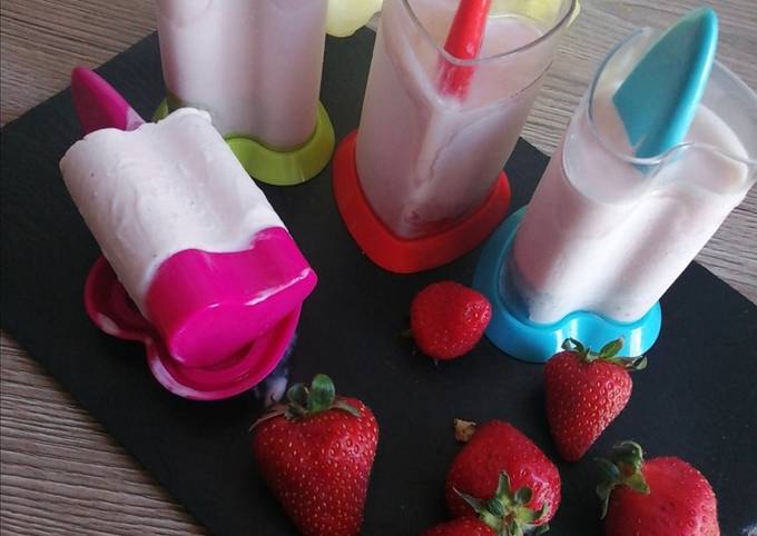 Glace fraises a la djamicoo 🍓