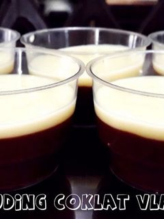 Foto resep Puding Coklat Vla