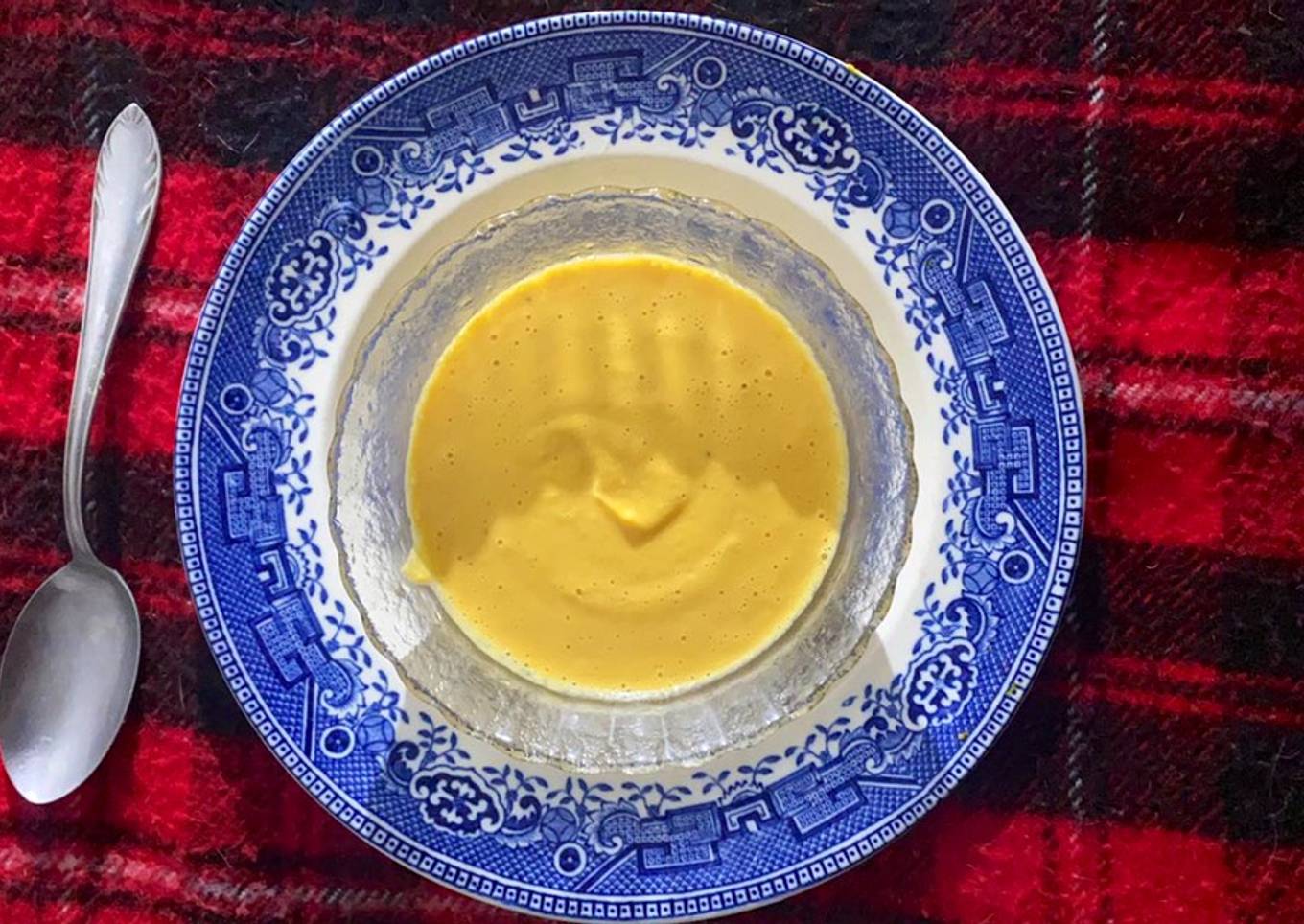 Sopa de zapallo y crema