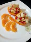 Orange juice fruit chat