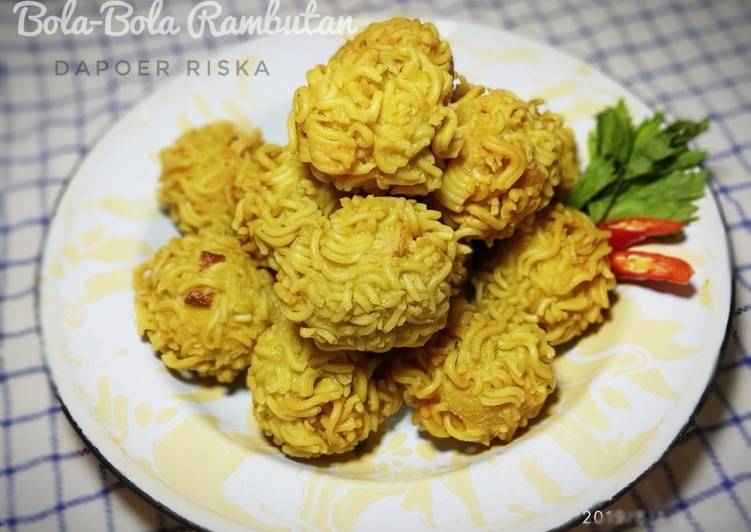 Bola-bola tahu rambutan