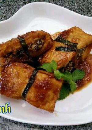 Hình của món Đậu Hủ Dồn Kho Cà (Món Chay).
