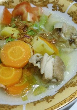 Foto resep Chicken soup 15 menit jadi
