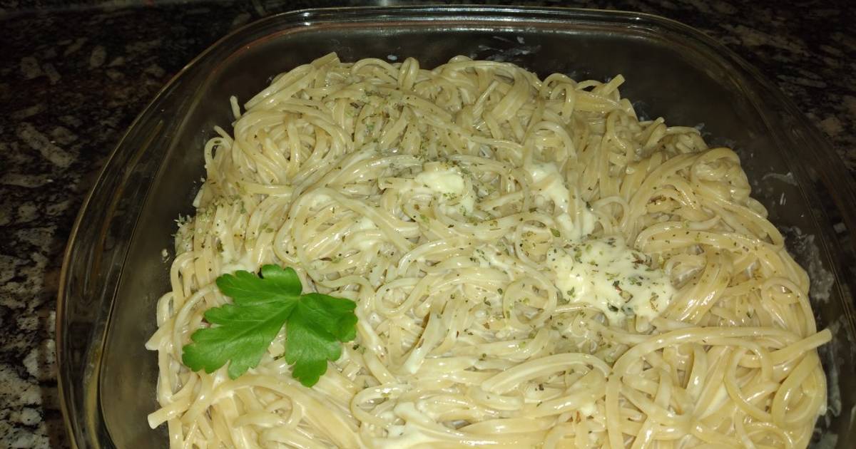 Fideos con crema de leche 669 recetas caseras Cookpad