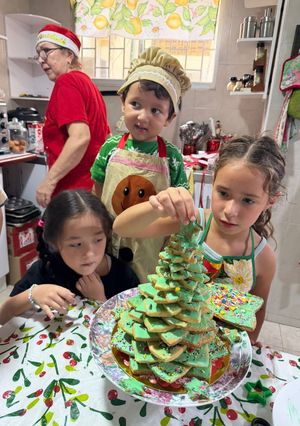 Una foto de Arbolito de Navidad con Galletas