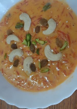 A picture of Carrot custard recipe.