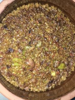 صورة لوصفة طاجن فريك بالكبد والقوانص