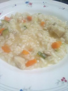 Una foto de Arroz con panceta