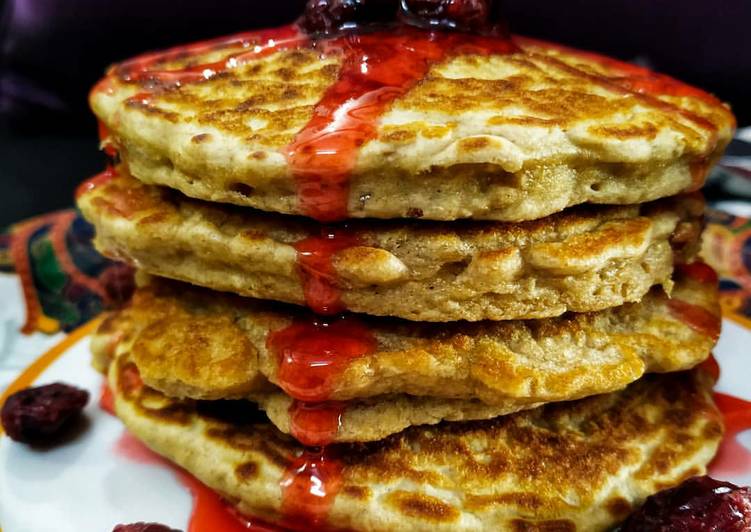 Recipe of Speedy Whole wheat Oats Pancakes