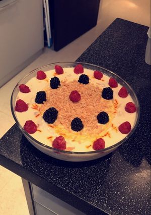 صورة لوصفة ترايفل الزعفران 😋💕