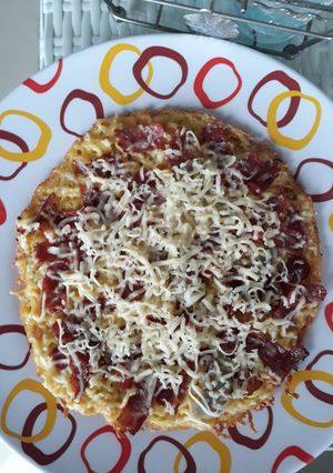 Foto resep Pizza mie smoked beef