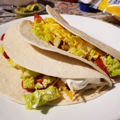 A picture of Instapot Soft Chicken Tacos.