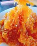 Mứt khóm làm nhân bánh