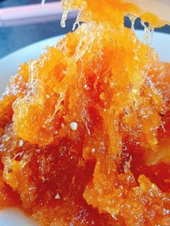 Hình của món Mứt khóm làm nhân bánh.