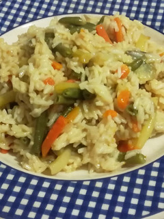 Una foto de Arroz rápido con verduras (Olla Gm g)