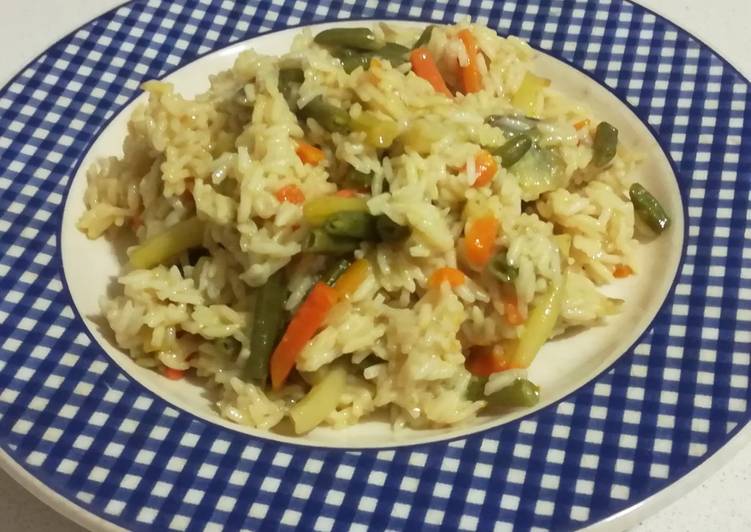 Recipe of Perfect Arroz rápido con verduras (Olla Gm g)