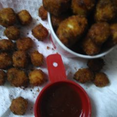 A picture of Paneer popcorns.