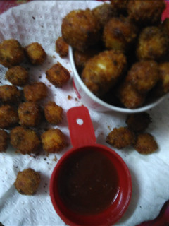 A picture of Paneer popcorns.