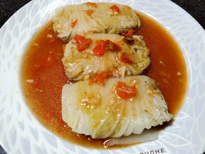 Langkah Mudah untuk Membuat Resep 351. Sawi Gulung isi Tahu yang Menggugah Selera Anti Ribet, Bikin Ngiler