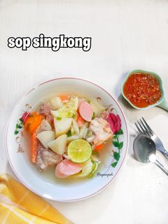 Foto resep Sop singkong