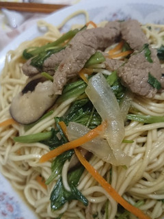 沙茶牛肉炒麵 的食譜成品照片