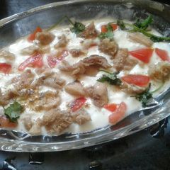 Chicken raita A picture of Chicken raita.