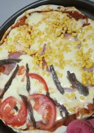 Una foto de Pizza casera