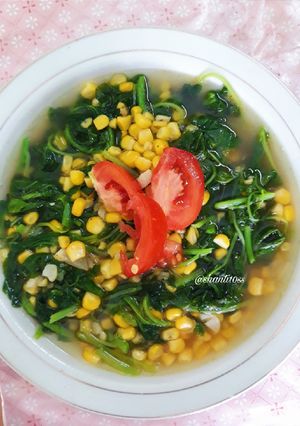 Foto resep Sup bayam jagung