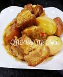 Thịt trứng kho sốt tiêu đen