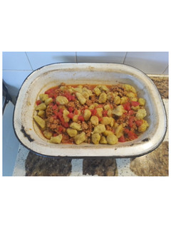 Una foto de Ñoquis de boniatos con salsa bolognesa