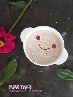 Foto resep Puree Tahu putih mpasi 6 bulan day 9