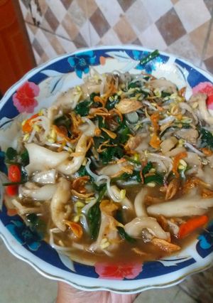 Foto resep Tumis kangkung jamur dan tauge