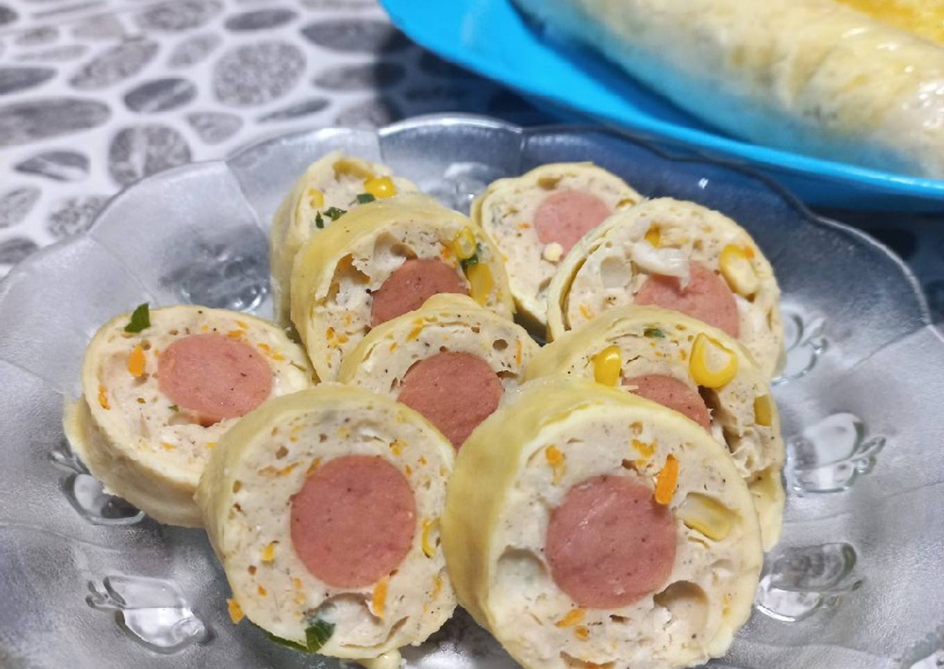 Rolade Ayam Tahu Sayur isi Sosis