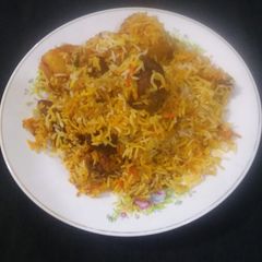 Beef biryani A picture of Beef biryani.