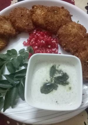 A picture of Sabudana tikki.
