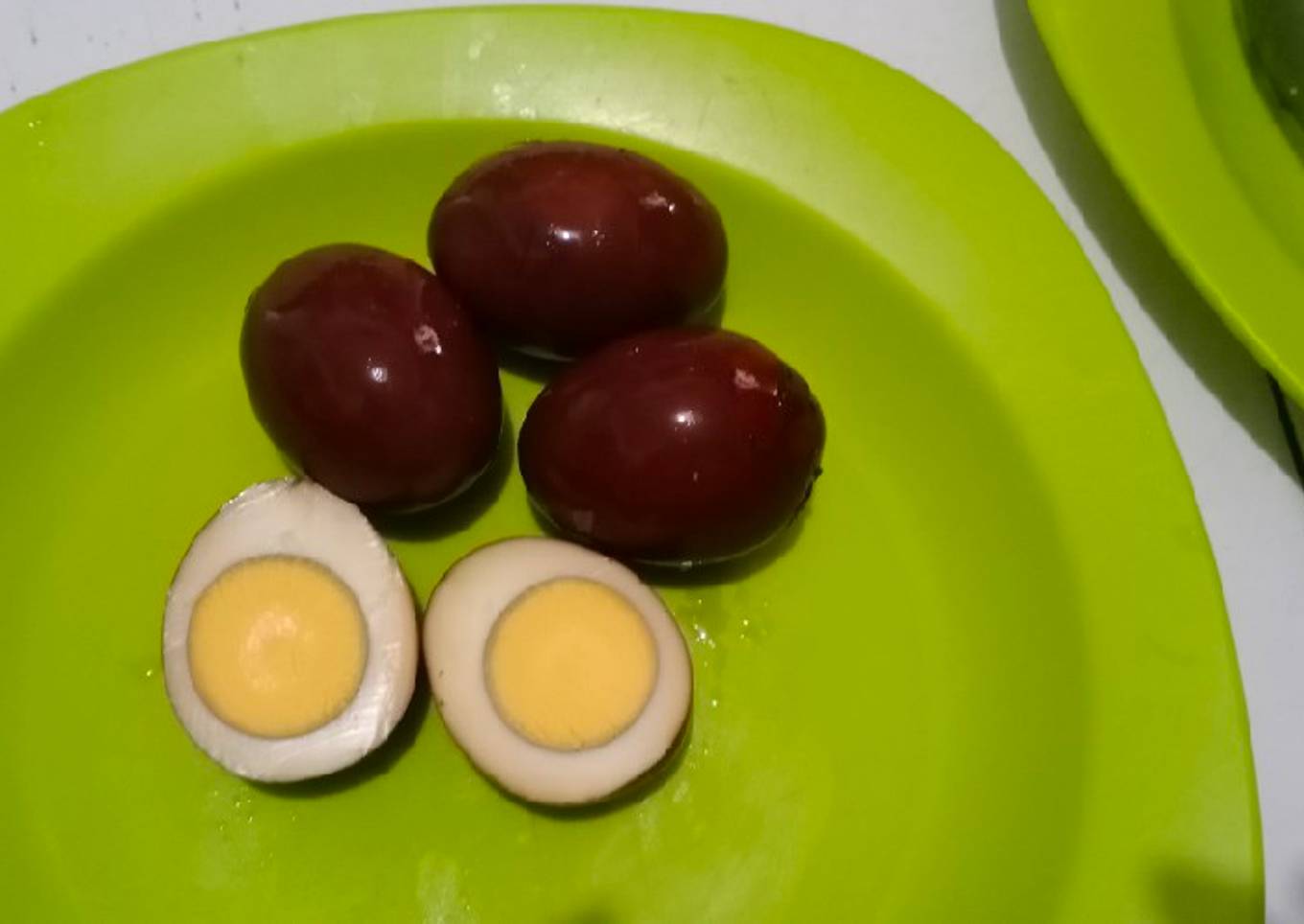 Telur Pindang dengan Teh Celup