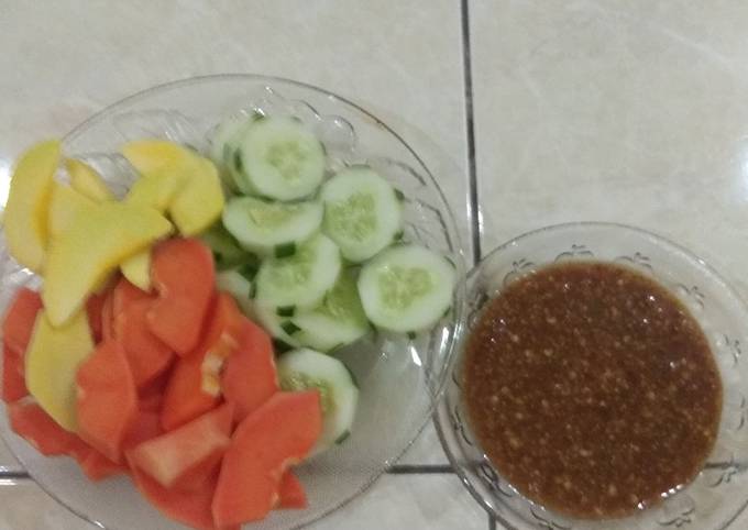 Resep Rujak buah segar Anti Gagal