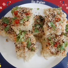 A picture of Maize Sattu Sooji Healthy Dhokla.