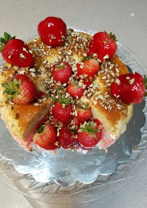 Una foto de Fresa flan fácil!!!