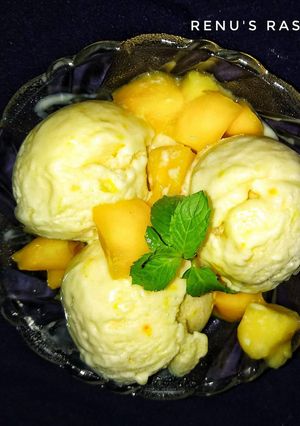 A picture of Mango Icecream.