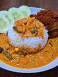 Resep Ayam Goreng Berempah Kuah Kari