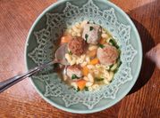 A picture of ground turkey meatballs