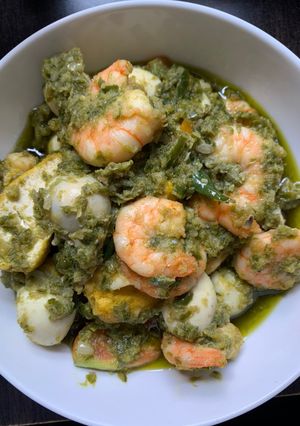Foto resep Udang cabe hijau