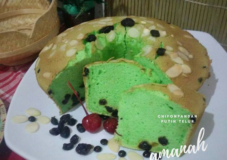 Resep Chifon pandan putih telur Anti Gagal