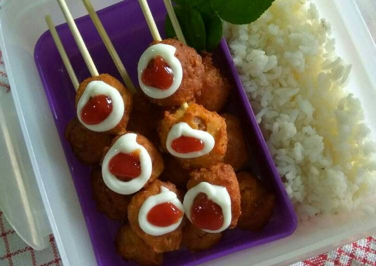 Bekal Anak Sate Tempe Keju Wortel